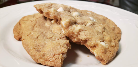 White chocolate toffee cookies, 6 pack